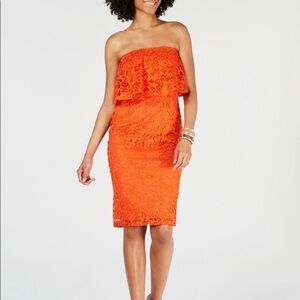 Thalia Sodi Strapless Lace Dress Size S
